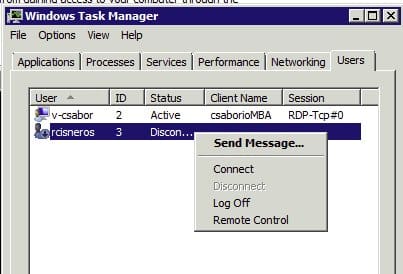 How to Remotely Disconnect a User in Windows Server